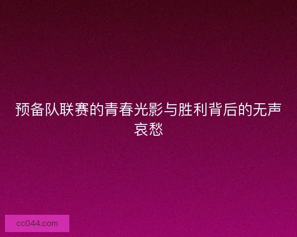 预备队联赛的青春光影与胜利背后的无声哀愁 预备队联赛的青春光影与胜利背后的无声哀愁
